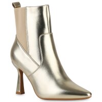 Damen Klassische Stiefeletten in Gold