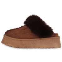 Damen Pantoffeln in Braun