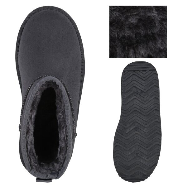 Damen Winter Boots in Grau
