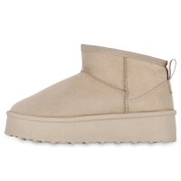 Damen Winter Boots in Beige