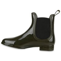 Damen Gummistiefeletten in Schwarz