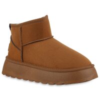 Damen Winter Boots in Hellbraun
