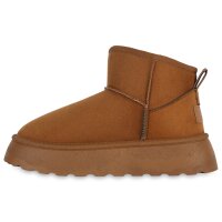 Damen Winter Boots in Hellbraun