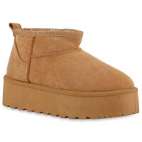 Damen Winter Boots in Hellbraun