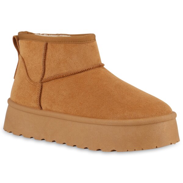 Damen Winter Boots in Hellbraun