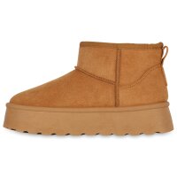 Damen Winter Boots in Hellbraun