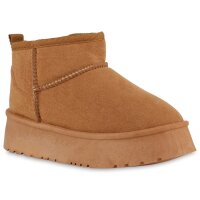 Damen Winter Boots in Hellbraun
