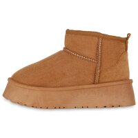 Damen Winter Boots in Hellbraun