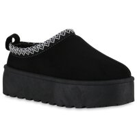 Damen Pantoffeln in Schwarz