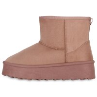 Damen Winter Boots in Altrosa