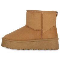 Damen Winter Boots in Hellbraun