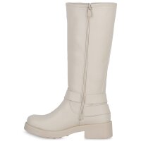Damen Bikerstiefel in Beige