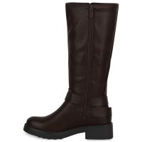 Damen Bikerstiefel in Braun