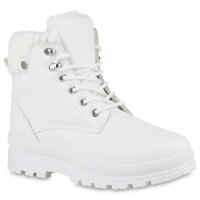 Damen Worker Boots in Weiss
