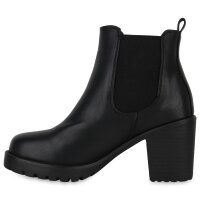Damen Chelsea Boots in Schwarz