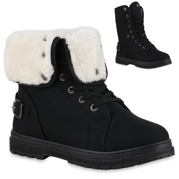 Damen Sneaker High in Schwarz