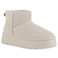 Damen Winter Boots in Beige