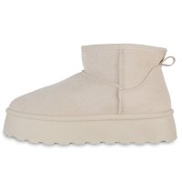 Damen Winter Boots in Beige