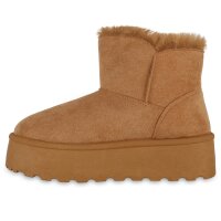 Damen Winter Boots in Hellbraun