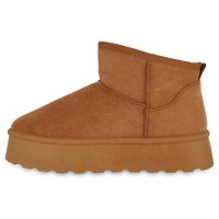 Damen Winter Boots in Hellbraun