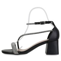 Damen Riemchensandaletten in Schwarz