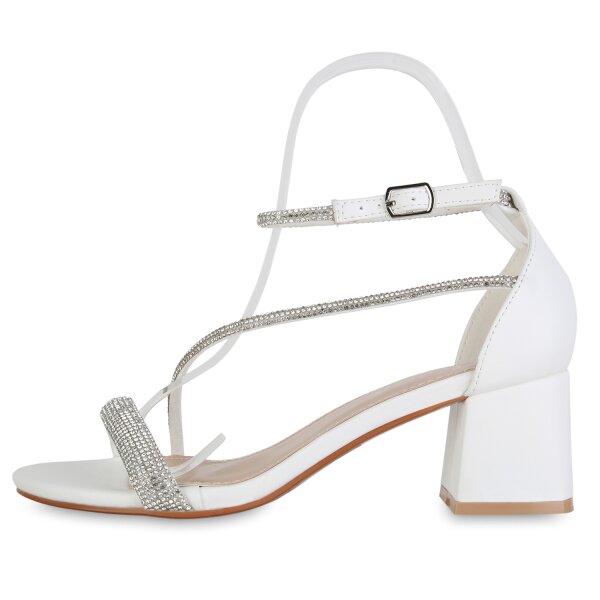 Damen Riemchensandaletten in Weiss