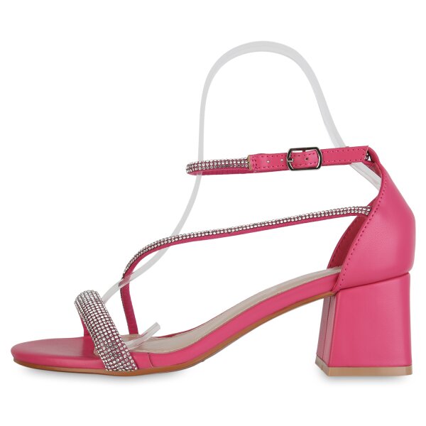 Damen Riemchensandaletten in Fuchsia