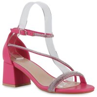 Damen Riemchensandaletten in Fuchsia