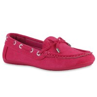 Damen Mokassins in Fuchsia