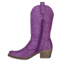 Damen Cowboystiefel in Lila