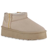 Damen Winter Boots in Beige