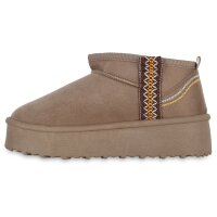 Damen Winter Boots in Taupe