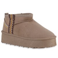 Damen Winter Boots in Taupe