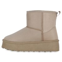 Damen Winter Boots in Beige