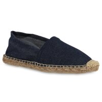 Damen Espadrilles in Dunkelblau Denim