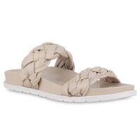 Damen Pantoletten in Beige