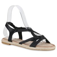 Damen Riemchensandalen in Schwarz