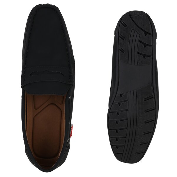 Herren Mokassins in Schwarz