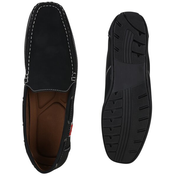 Herren Mokassins in Schwarz