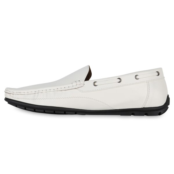 Herren Mokassins in Weiss