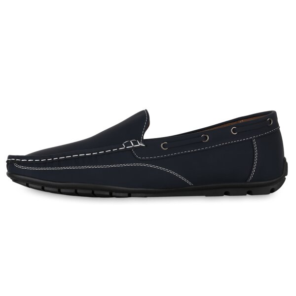 Herren Mokassins in Dunkelblau