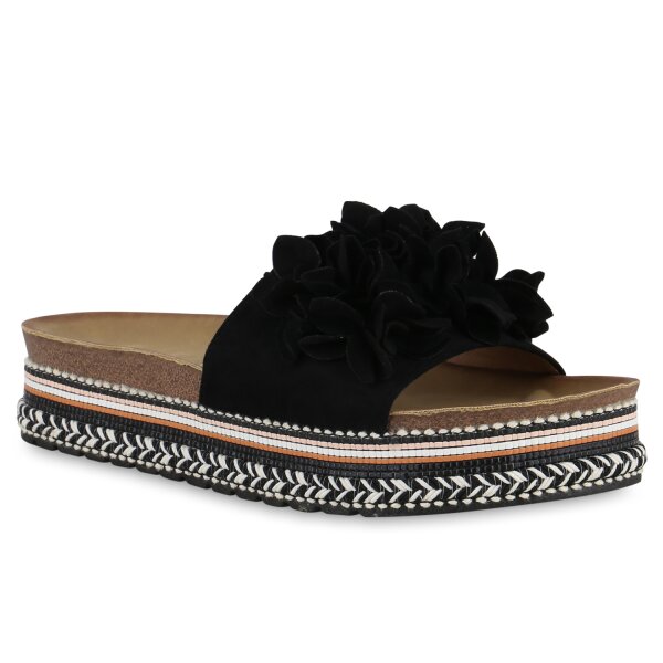 Damen Pantoletten in Schwarz