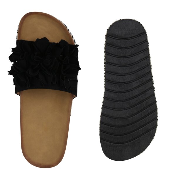 Damen Pantoletten in Schwarz