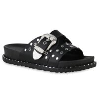 Damen Pantoletten in Schwarz