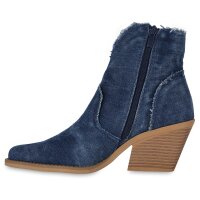 Damen Cowboy Boots in Dunkelblau
