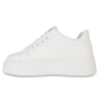 Damen Plateau Sneaker in Weiss