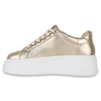 Damen Plateau Sneaker in Gold