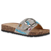 Damen Pantoletten in Beige