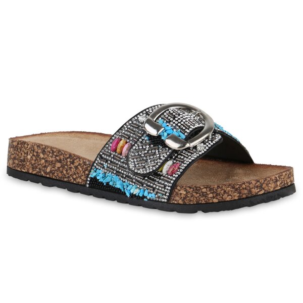 Damen Pantoletten in Schwarz