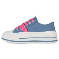 Damen Sneaker Low in Hellblau Denim